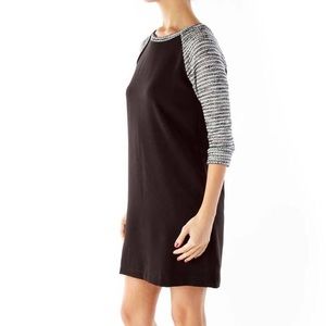 Ann Taylor Loft Tweed Raglan Sleeve Mini Dress 00P